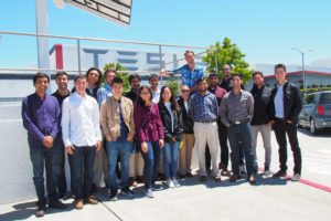 Photo of a group of students standing outside