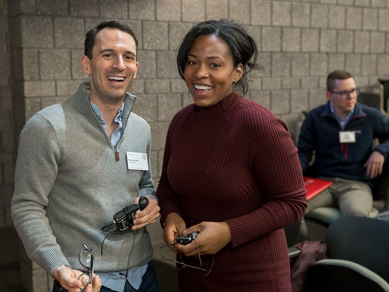 Photo of Harrison and Symone smiling