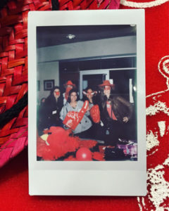 A polaroid that was taken of random prospective Cornell students during Cornell Days, including me.