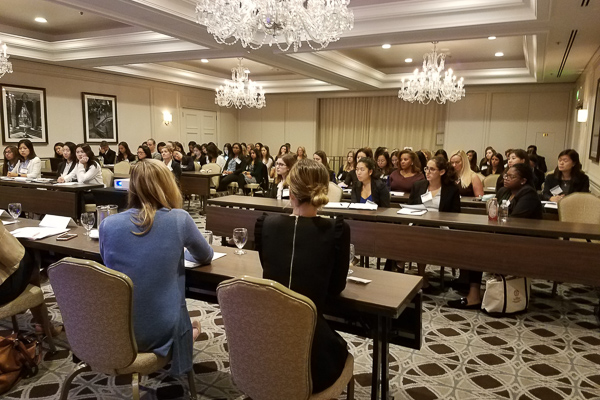 Women fill the conference space