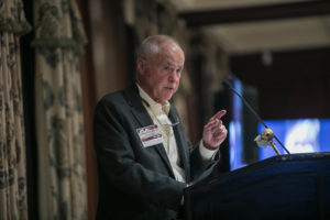 Jeffrey Parker at the podium