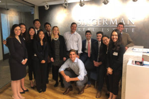 Cornell Real Estate Club members meeting with Singerman Real Estate in Chicago, IL