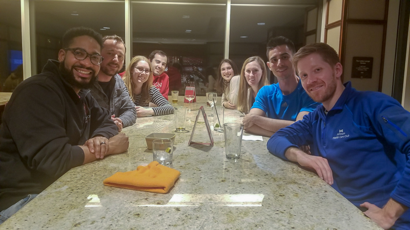 A group seated around a table