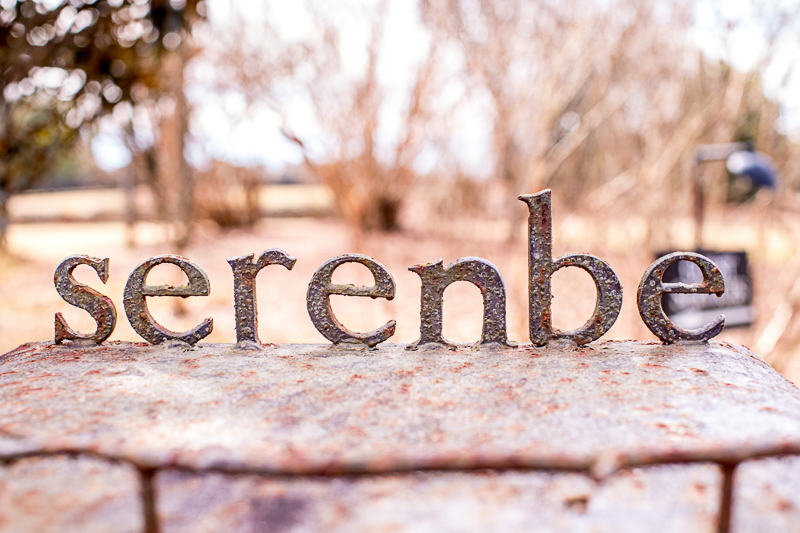 Sign that says "serenbe"