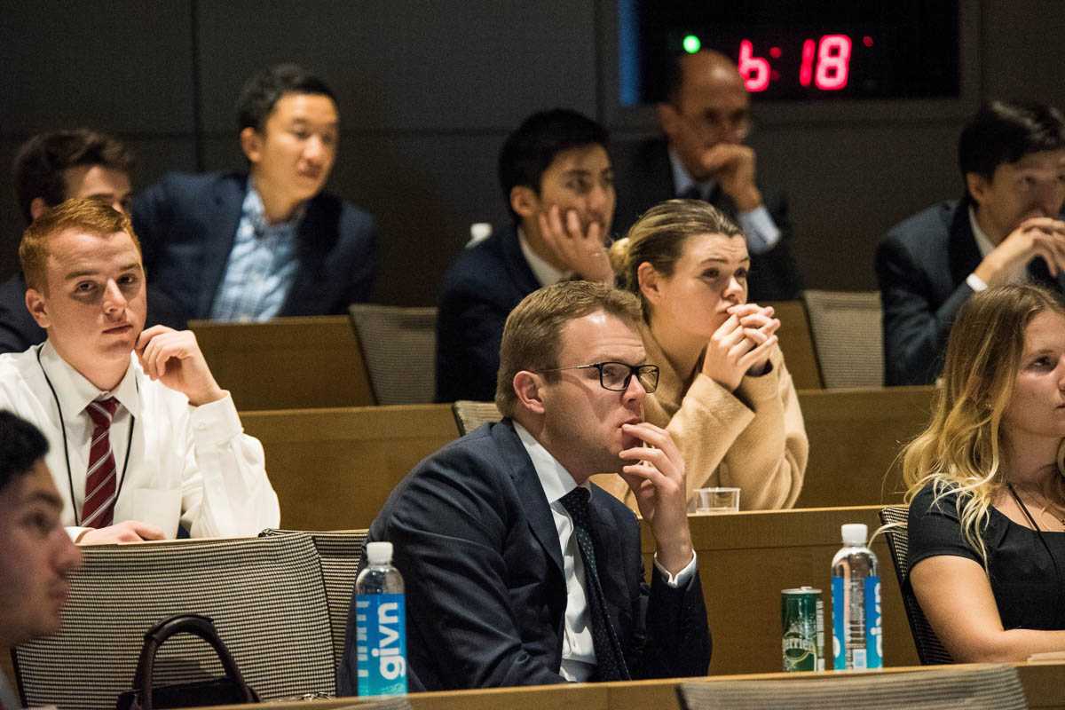 Students seated in the audience