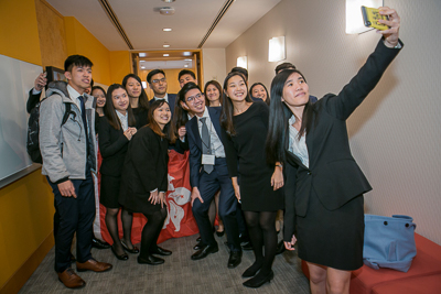 Students from Hong Kong participating in the Real Estate competition