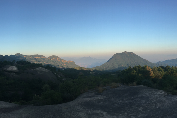 Sunrise over the mountains