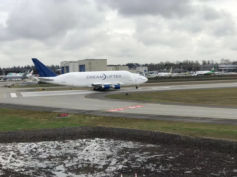 Airplane on a runway