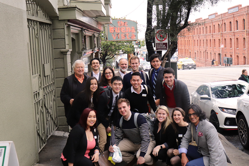 The group on a San Francisco street