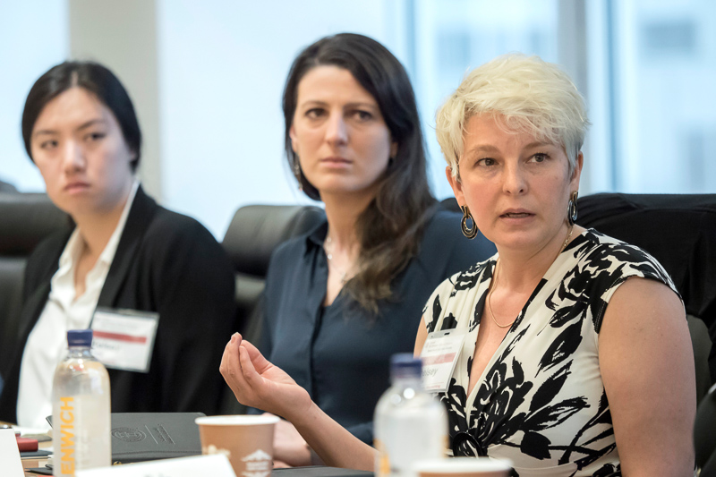 Three female panelists 