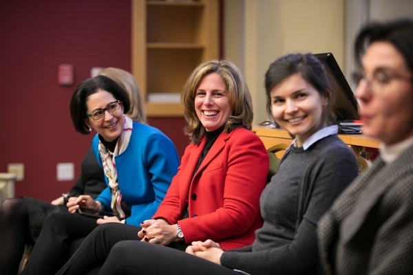 Panelists answering questions from the audience