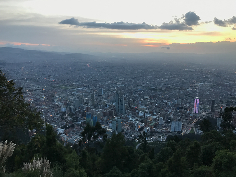 Bogota sunset 