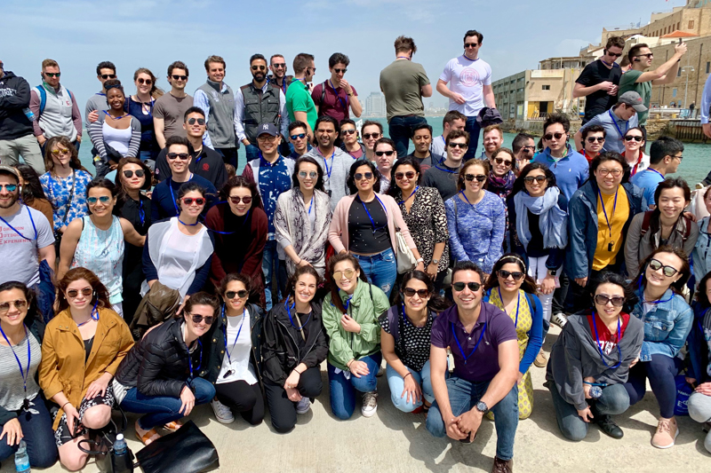 Large group photo in Jaffa