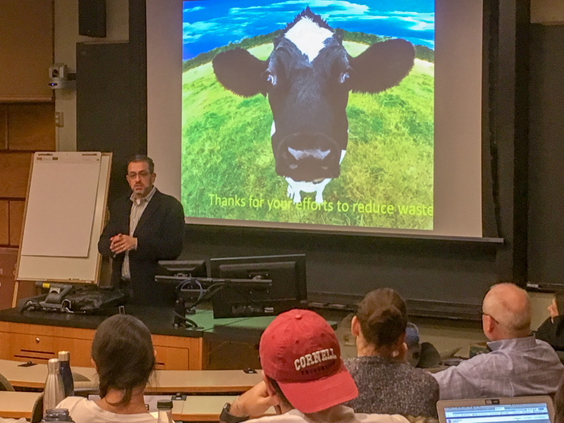 Mcquillan presenting in front of a class