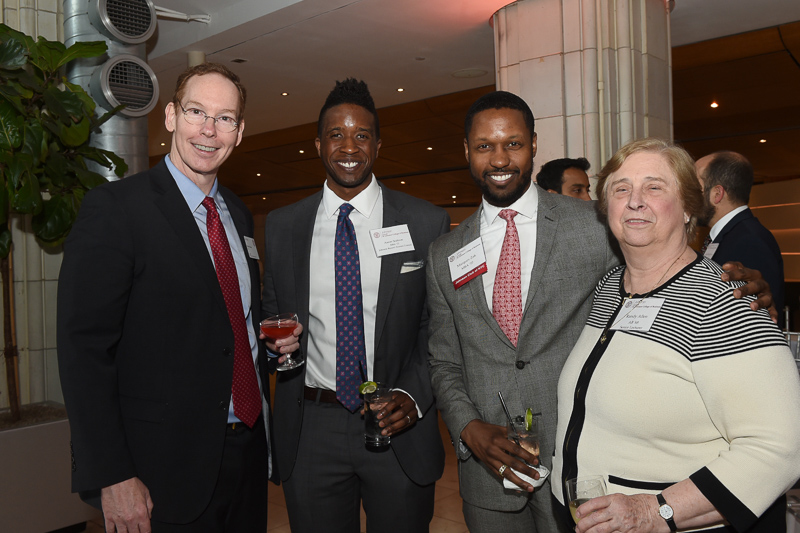 Dean Nelson with alumni and faculty