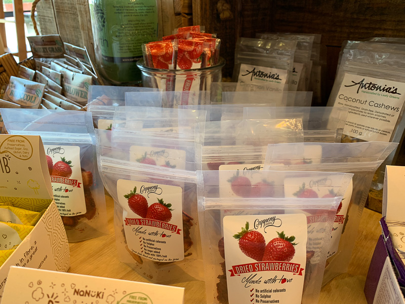 Strawberries in packaging