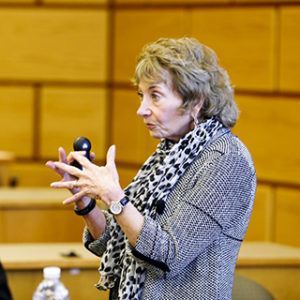 Linda Treviño explaining 