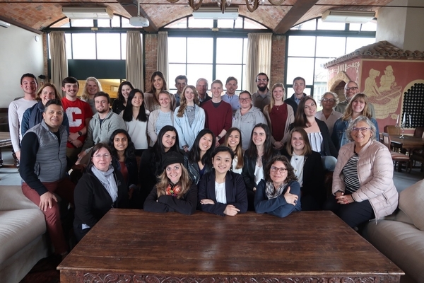Students posing in group photo