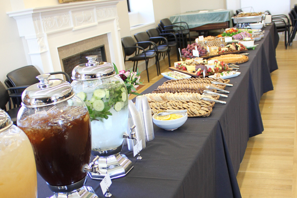 Food at the reception