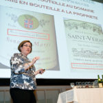 Cheryl Stanley teaching her wines course