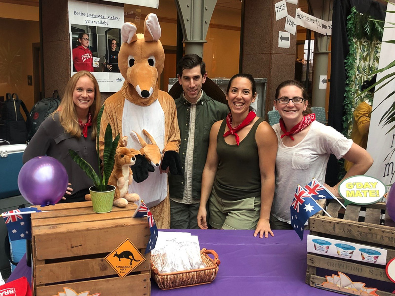 MBA students dressed in costumes at Battle of the Brands