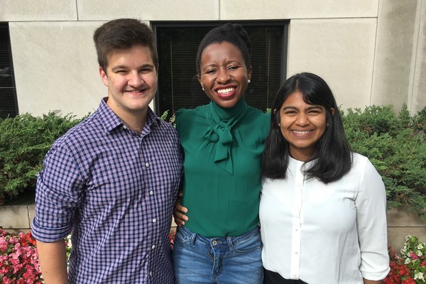 Cornell Dyson students interview with Imbolo Mbue