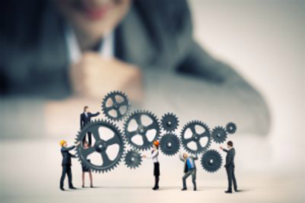 Stock photo of connections and gears