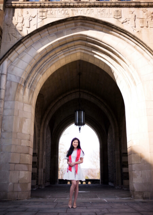 Sabrina Chong on Cornell's campus