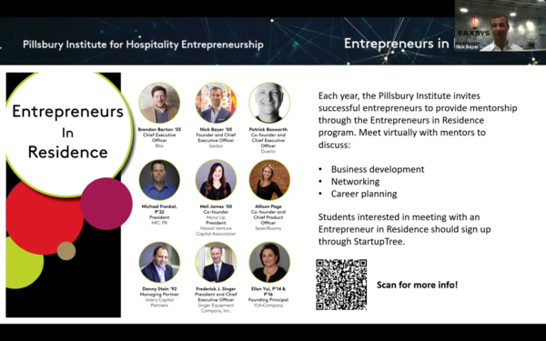 Entrepreneurs in Residence is a popular PIHE program connecting students with industry leaders