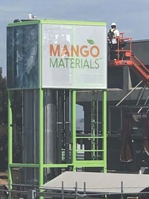 A picture of a Mango Materials facility in an industrial setting