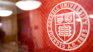 Cornell seal Zoom background