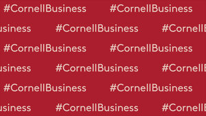 #CornellBusiness step and repeat Zoom background