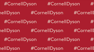 #CornellDyson step and repeat Zoom background