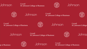 Johnson logo step and repeat Zoom background