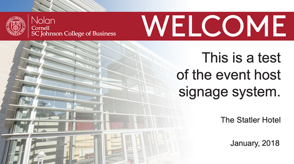 Statler Hall Event Signage thumbnail