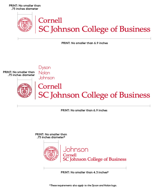 Logo print sizes