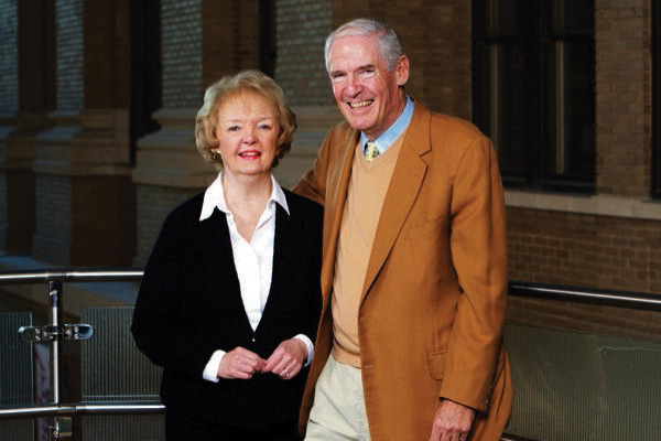 photo of Joanne and Chuck Knight standing side by side