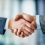 professional hand shaking
