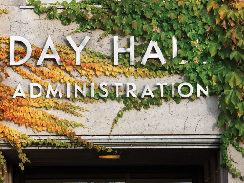Day Hall Administration sign
