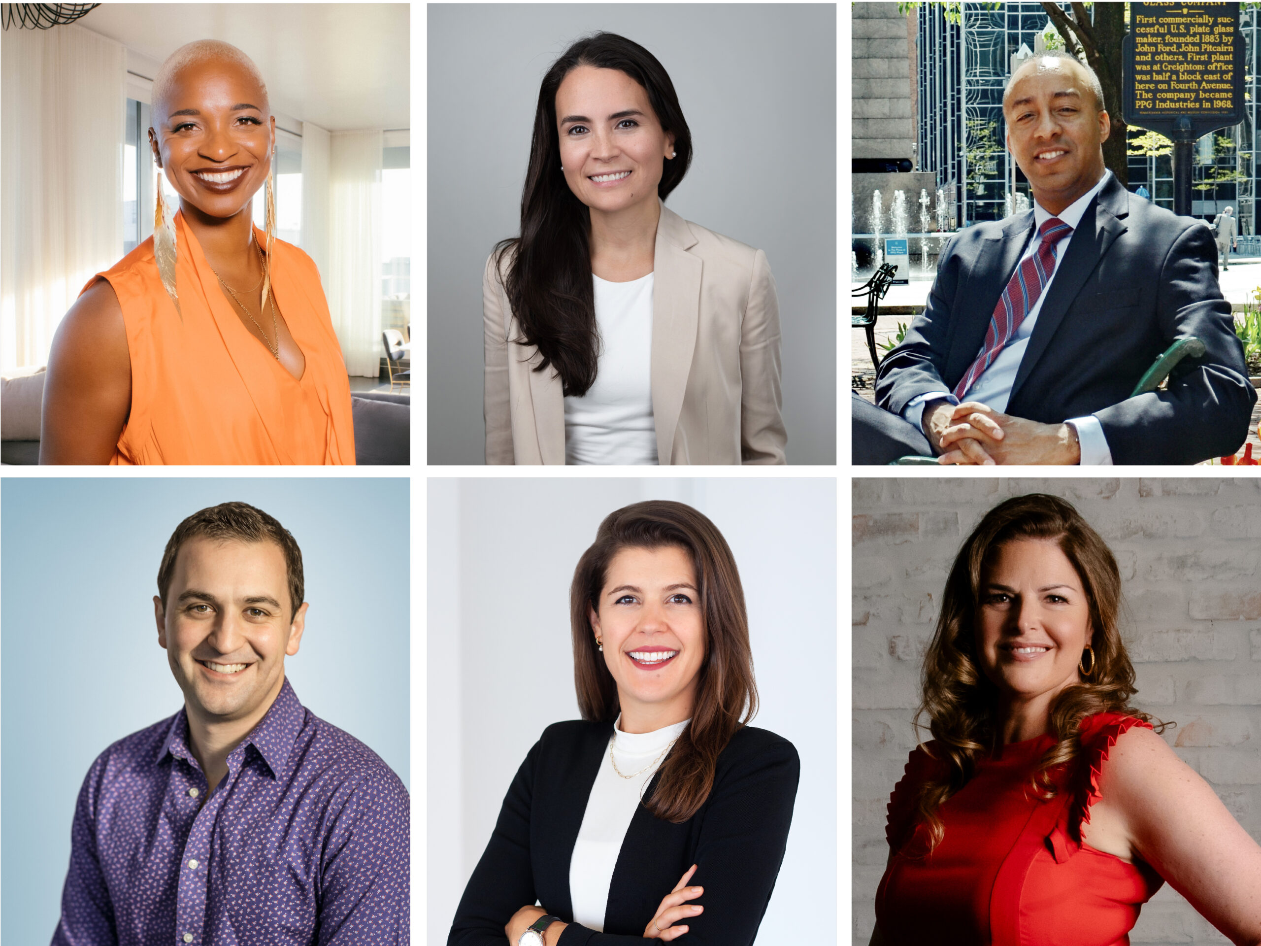 Headshots of six Hotelie alumni.