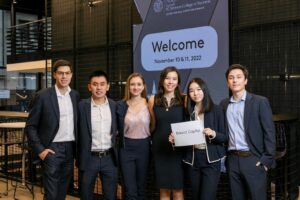 Cornell University was represented by (left to right): Benjamin Gelb ‘23, Jonathan Le ‘23, Rachel Perry ‘24, Lauren Scheller ‘23, Rosemary Wei ’23, Alexander Izvolsky ‘23