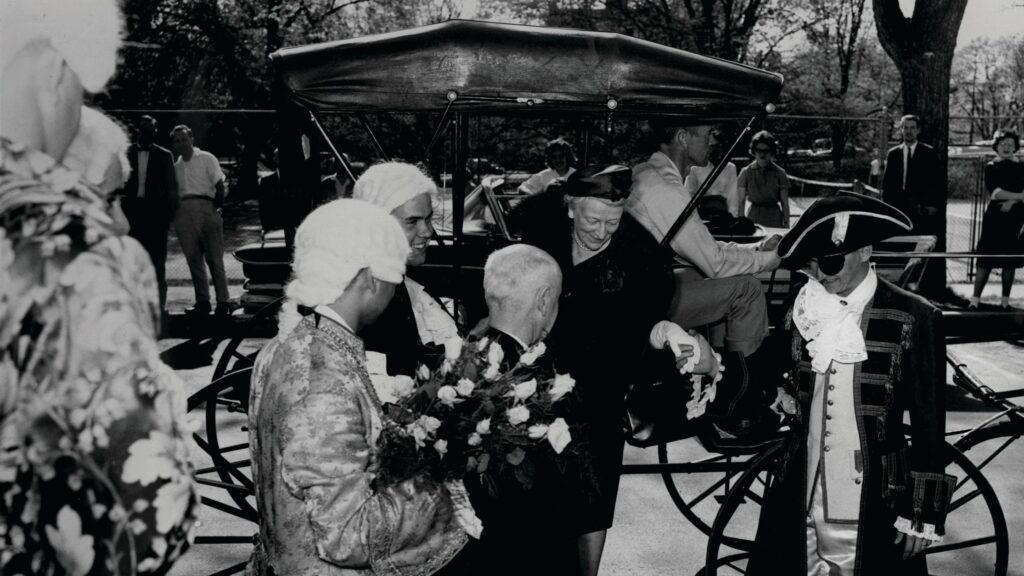 Mrs. Statler makes her official entrance to begin HEC 37 in 1962.