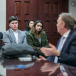 room full of students observe a real life arbitration