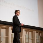 Chris Kirby '14 presents in the 2014 Business Plan Competition