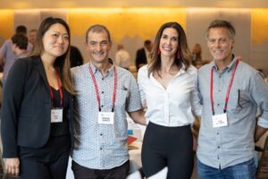 A group photo of Lilly Jan, Miguel Gómez, Roni Proter, and Daniel Hooker 