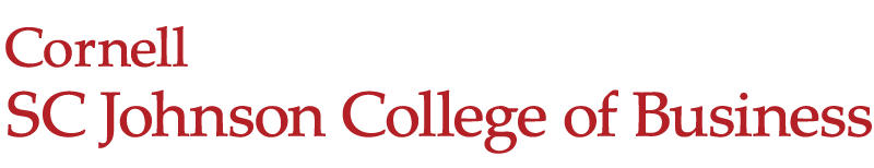 Cornell SC Johnson College of Business wordmark