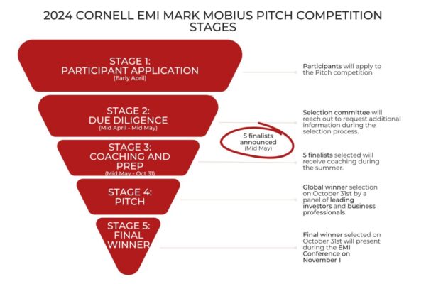 Pitch Competition Process Triangle infographic