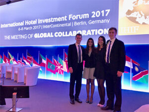 Cornell's winning team from the 2017 IHIF Student Case Competition