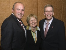 Leland and Mary Pillsbury with Dean Michael Johnson