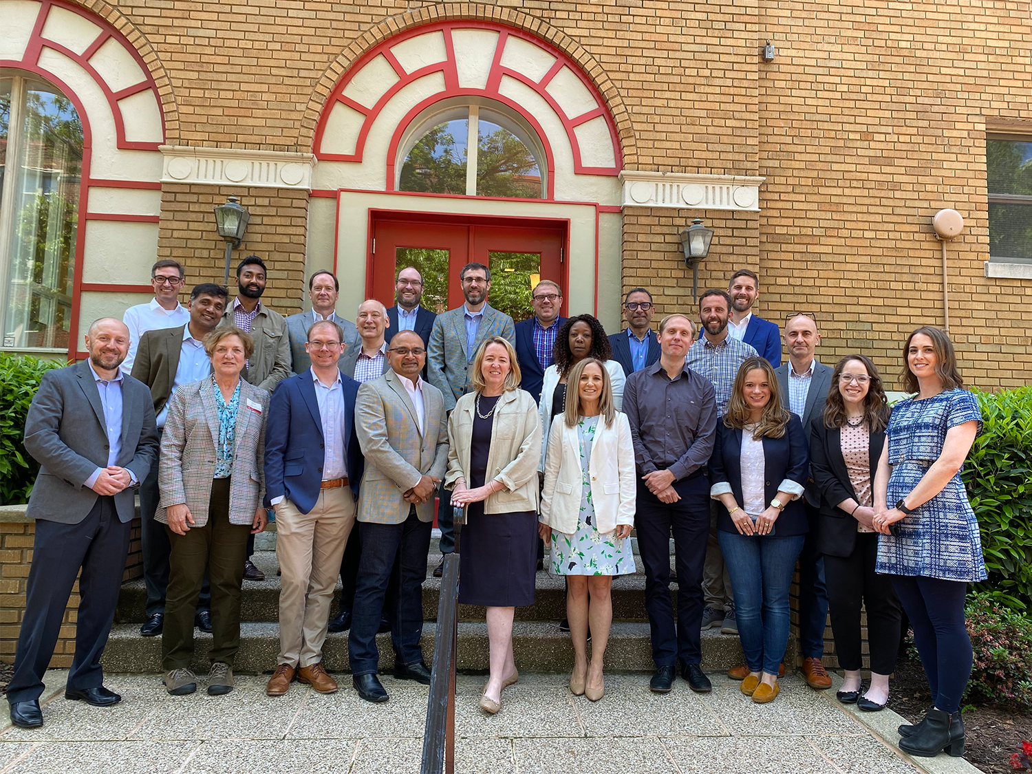 A group picture of industry professionals and Cornell University faculty and staff at the 2022 Data Analytics Roundtable